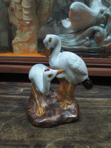 70s Cultural Revolution Ceramics Fairy Crane Pendulum Pieces Old Ceramics Art Pendulum Pieces Ceramics Fairy Crane Pendulum collection