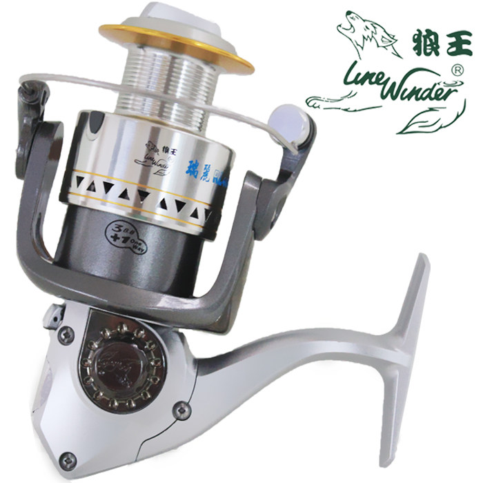 Wolf king fishing reel special offer Ruili 4 bearing full metal head fishing reel spinning wheel fishing reel sea fishing lure reel