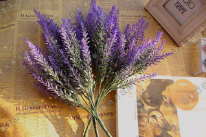 Mô phỏng hoa oải hương đổ xô Provence mô phỏng cao hoa oải hương phụ kiện trang trí hoa mô phỏng - Hoa nhân tạo / Cây / Trái cây