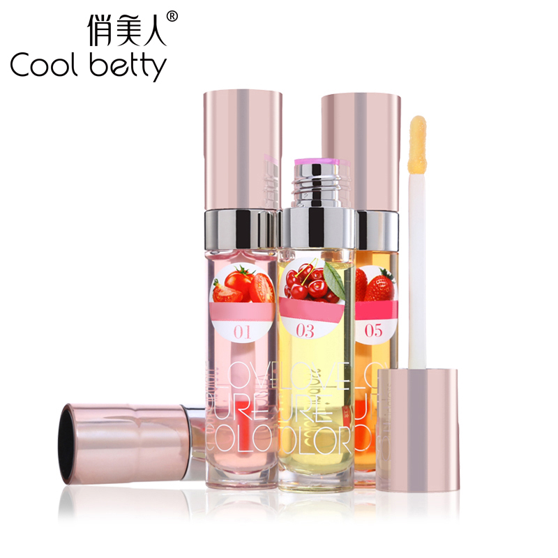 俏美人温感3D变色唇彩正品口红变色保湿滋润水晶透明果冻唇膏