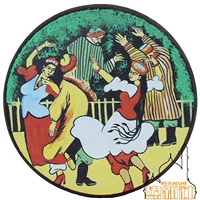 Tân Cương Uygur thủ công nhạc cụ dân tộc sơn tambourine bài hát quốc gia sân khấu trang trí đạo cụ nhảy tambourine tiêu trúc