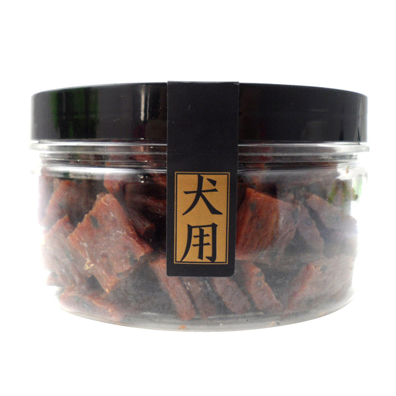波奇网 宠物狗零食路斯亮毛牛肉粒180g狗狗肉干零食训练奖励零食