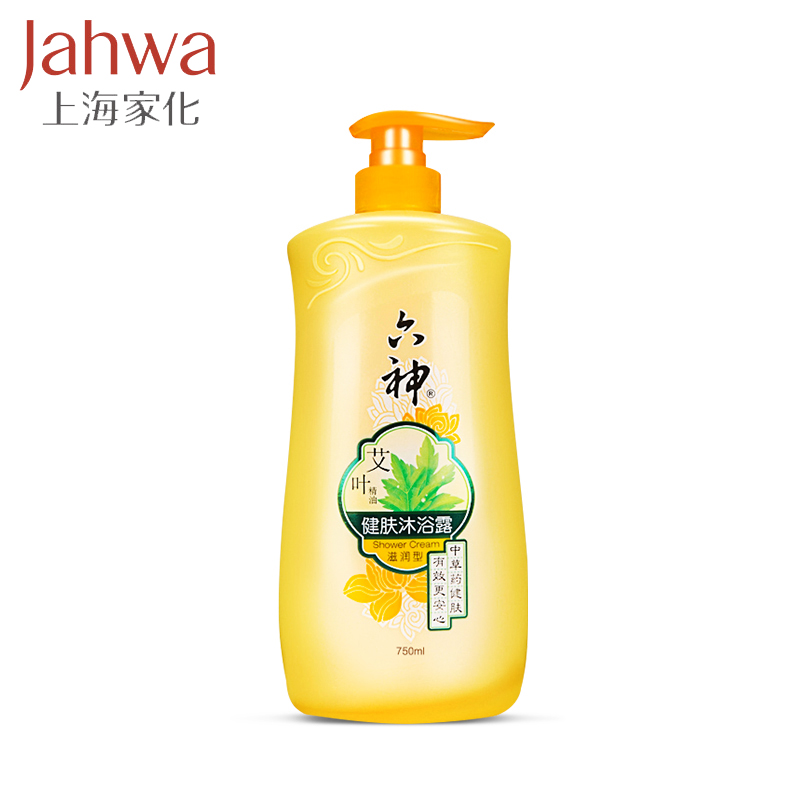上海家化六神艾叶健肤沐浴露(滋润型)  沐浴乳滋润肌肤750ml