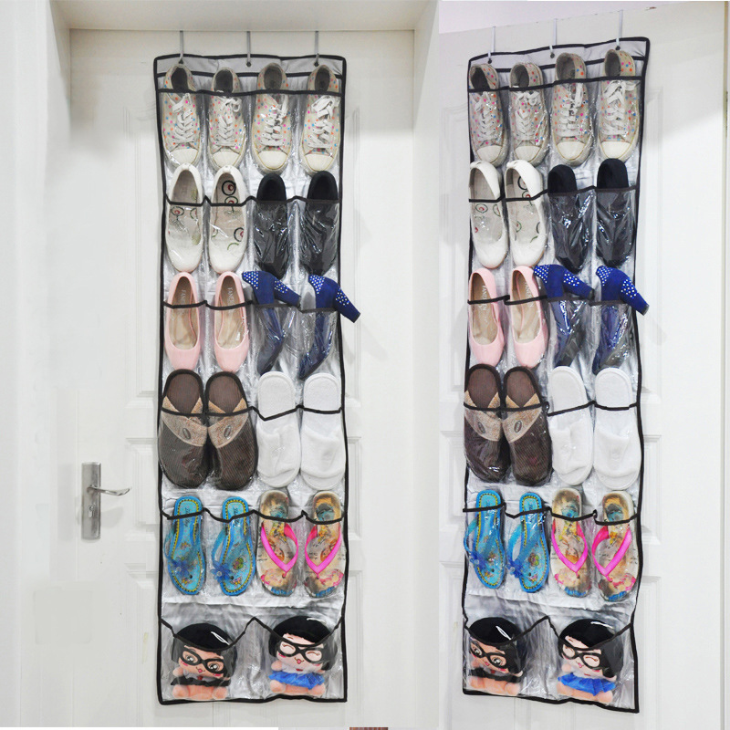 Wall-hanging shoes containing bags 22 grid doors hanging bags Magazine underwear mobile phone shoe hanging bag