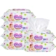 Khăn lau trẻ em có nắp 100 bơm 6 gói tổng cộng 600 viên Khăn lau trẻ sơ sinh