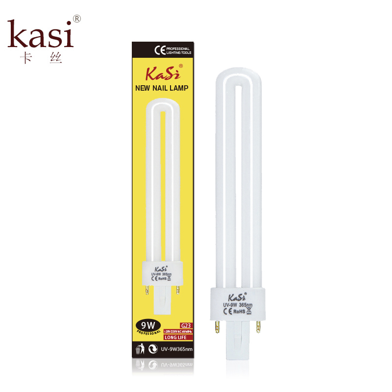 KaSi电子UV灯管 美甲光疗机 电子光疗灯9W做指甲光疗机器工具常备