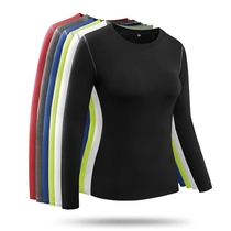 pro basketball tights Womens sports stretch quick-drying long sleeve T-shirt fitness suit Running training yoga fitness suit