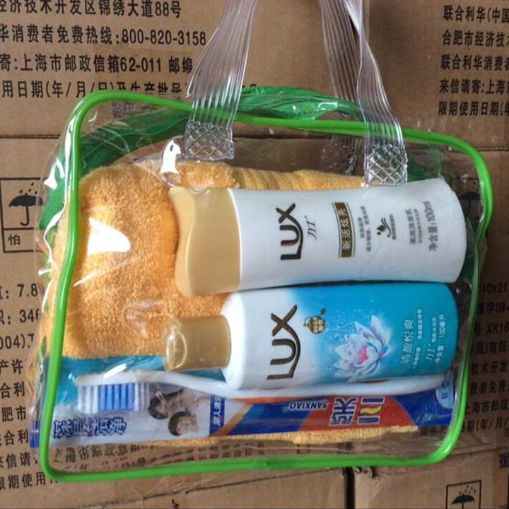 Year-end welfare gift wash bag set travel travel set pvc transparent wash bag daily necessities