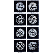 Guizhou Miao handmade batik paintings wall hangings Han Dynasty cultural themes Qin and Han Dynasty tile sets hotel decoration paintings