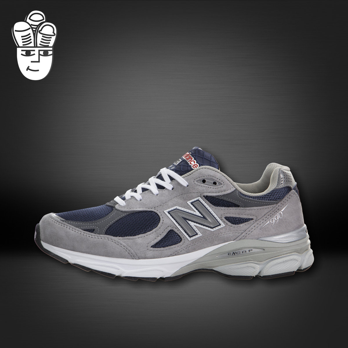 New Balance 990 男子经典美产 高端复古跑鞋 运动休闲鞋 元祖灰