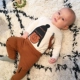Ins hat puppy baby xuân dài tay áo một mảnh cotton bé tam giác áo choàng sơ sinh leo núi