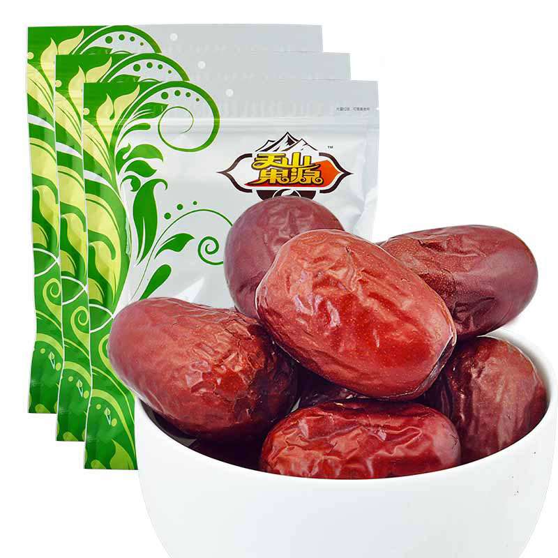 【苏宁易购】天山果源 新疆和田大枣三级 500g*3