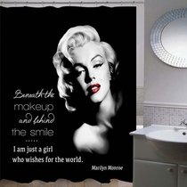 European waterproof thick Marilyn Monroe polyester shower curtain shower room bathroom partition curtain dressing curtain