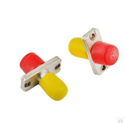 FC ST transfer flange flanged couplers fiber optic accessories Telecommunications grade metal