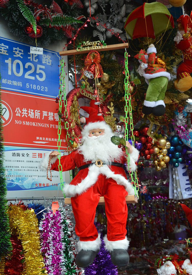 Christmas Decoration Santa Claus Decoration Bar KTV Shopping Mall Company Scene Decoration Swinging Old Man New 8 - Taobao