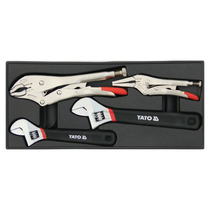 European Yi Eltuo YATO original dress vigorously pliers active wrench 4 pieces combined tool car tray YT-55444