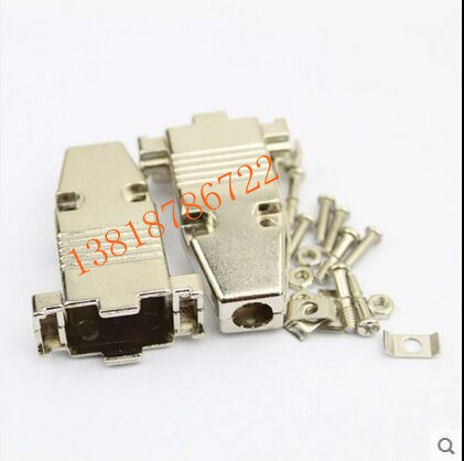 High quality iron shell VGA serial shell DB9 metal shell 3 rows 15 core iron shell 9P iron shell DB9 shell