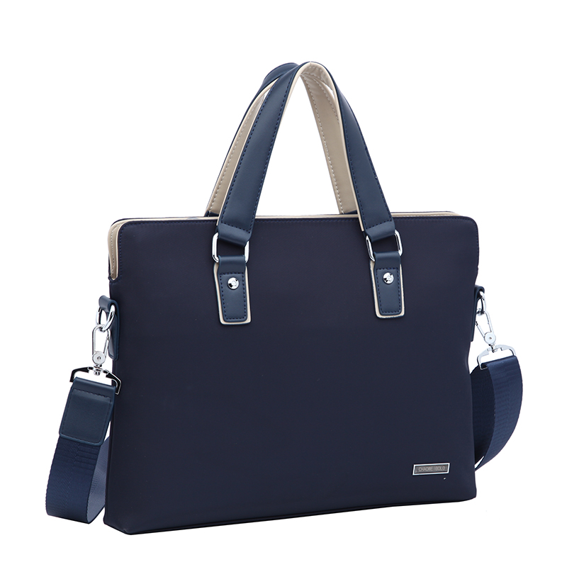 New men's bag handbag men's Oxford cloth business briefcase Korean version horizontal shoulder bag men's A4 file bag tide