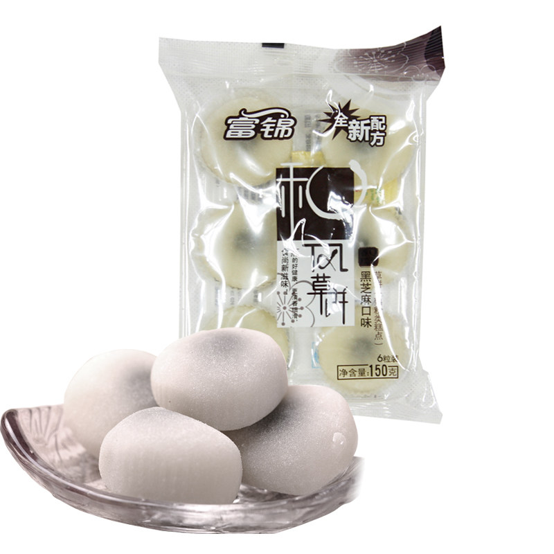 【天猫超市】富锦实在香麻糬草饼黑芝麻味150g 台湾糕点小吃香Q