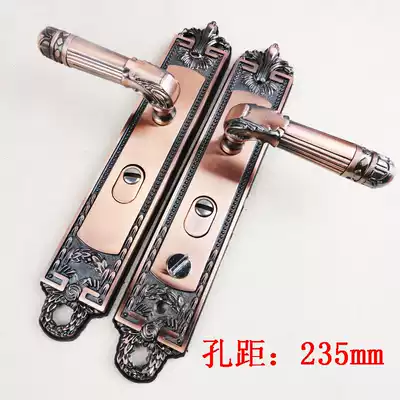 Entry door handle universal anti-theft door lock imitation copper thick handle handle two colors