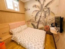 thousands of-degree boutique apartment (light valley metro station shop) Coconut Forest small bedroom with large bed room