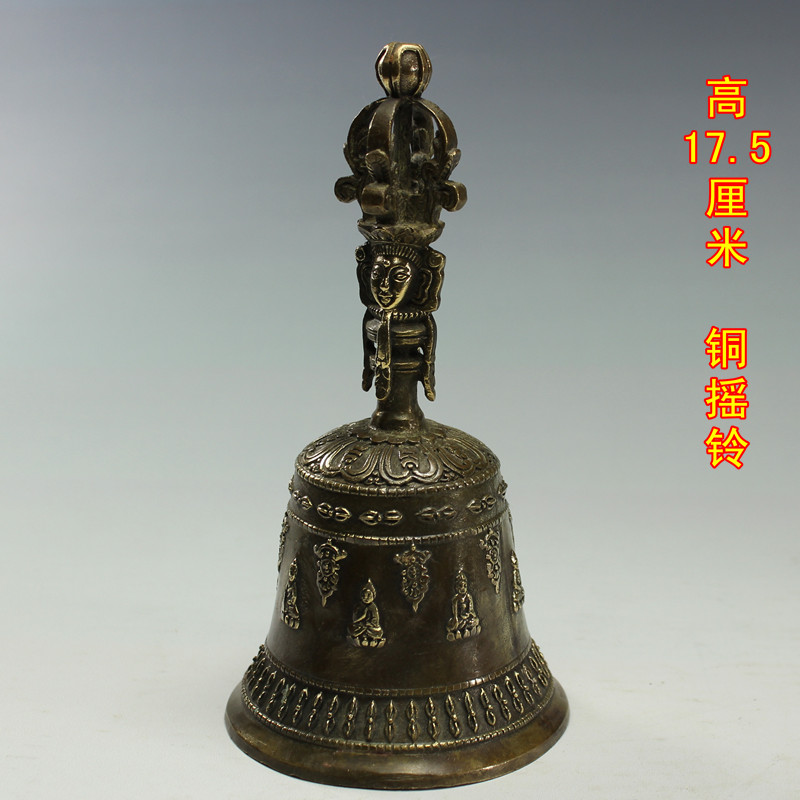 Pure Bronze Miune rocking Suzuka Suzuka Buddhist Art Religious Crafts Gift Pendulum to Doorbell Ancient Playing miscellaneous WeChat WeChat WeChat