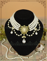 * Portrait of Cosette * Gorgeous Court multi-layer pearl necklace-CLA Lolita Tea Party