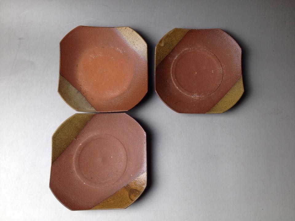 A total of 3 pieces of tea tray in Japan's return porcelain