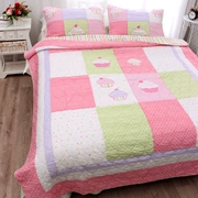 Quilt cover hai mảnh bông giường rửa sạch bằng vải mát không khí lạnh vào mùa hè và trải giường cô gái - Trải giường