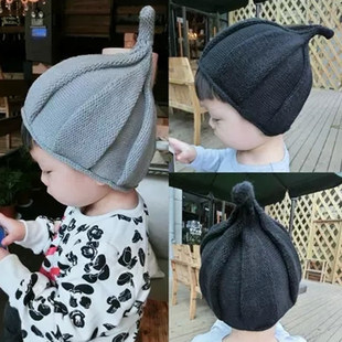 Children's woolen fashionable cap suitable for men and women, cute knitted hat, winter pacifier, autumn, family style