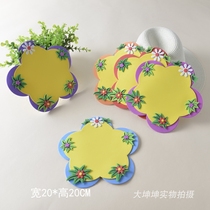 Photos can be posted to write slogans foam flowers evaluation column primary school wall stickers classroom layout blackboard newspaper color column