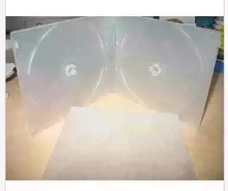 Double-piece soft plastic disc box Plastic DVD CD double-disc disc box with film can be inserted into 200 boxes