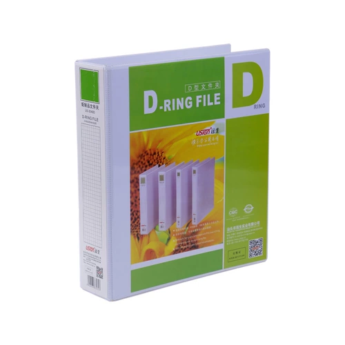 Life US-3040D Папка 3-дюймовая белая зажима D-тип 4-луночный зажим A4 с четырьмя отверстиями Трехсторонний плагинный отверстие для подключения D-типа бесплатная доставка