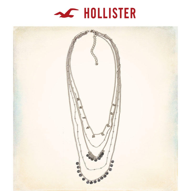 Hollister 精美闪亮多层项链 女 125846