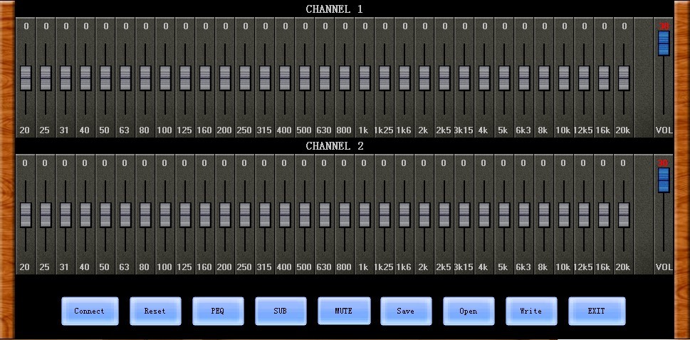 Digital Equalizer Module ADAU1701(2*31-segment 2*6-segment parametric EQ)