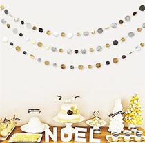 1 5m golden silver bright sheet paper laflower New house decoration wedding scene placement Christmas tree decoration New Years party