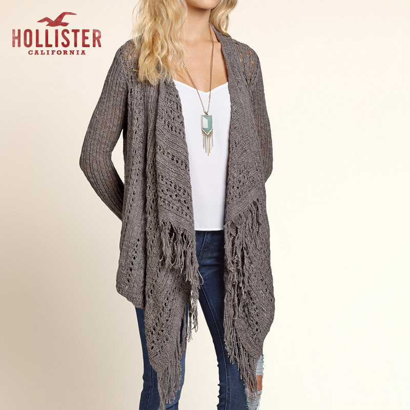 Hollister 垂褶毛毯开衫 女 97689