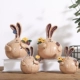 Ins Bắc Âu thỏ sáng tạo nhỏ đồ trang trí phòng trang trí phòng khách phòng ngủ máy tính để bàn tủ rượu hiển thị quà tặng