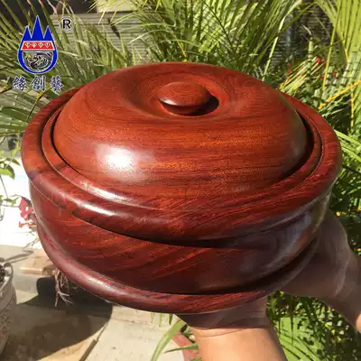 Mahogany treasure box cornucopia Myanmar rosewood one thing one picture dried fruit storage storage jar decoration decoration
