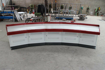 Customized five-link curved operating console corner monitoring table with curvature multi-linked monitoring console for monitoring machine room