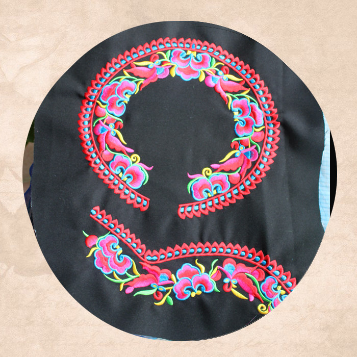 National Wind Embroidery Collage Clothing Accessories Embroidery Stage Show DIY