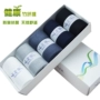 Vớ sợi tre Quà tặng nam đóng hộp thường xuyên trong vớ ống bốn mùa vớ cotton kinh doanh tất mồ hôi và khử mùi tất bàn nam nữ