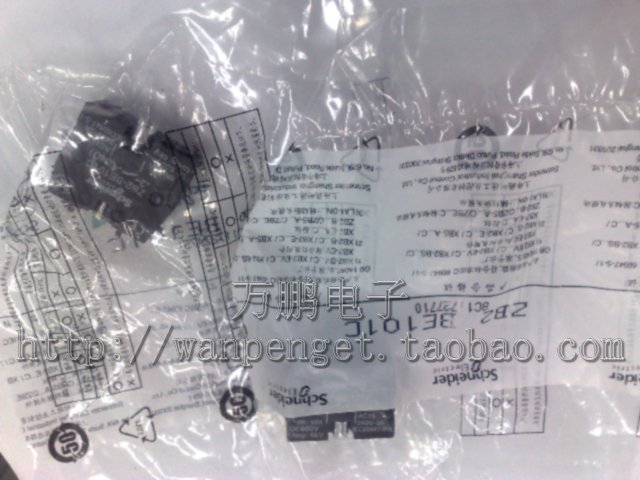 XB2 pushbutton switch Always open contact ZB2-BE101C bag holds 1NO Silver Dot 22MM