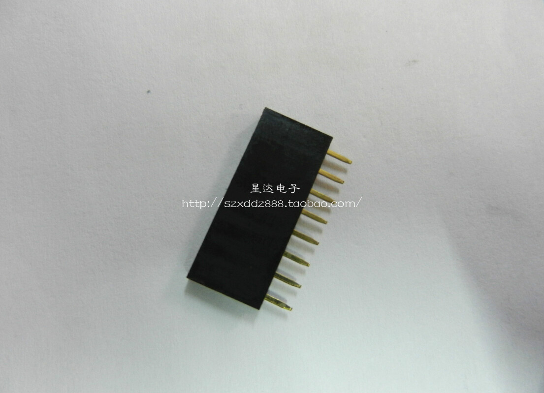 Single row mother 1*8Pin pitch 2 54MM 2 54 single row seat 1*8T row needle socket plastic height 8 5MM 