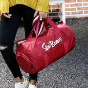 Túi thể dục nữ túi thể thao túi đào tạo túi duffel túi du lịch khoảng cách ngắn xách tay nhẹ đơn giản túi yoga xi lanh túi