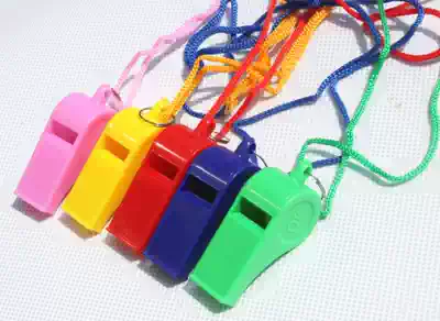 (Clearance)Color plastic whistle Whistle Referee whistle Cheering supplies Fan whistle ball game
