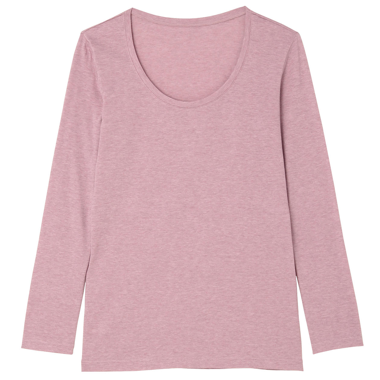 无印良品MUJI 女式  U领九分袖衫