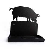 G005 Pig business card holder card storage original design Wrought iron decoration desktop storage