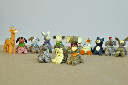 zakka look up to the sky small animal swing piece resin handicraft decoration small swing piece creative home small swing piece