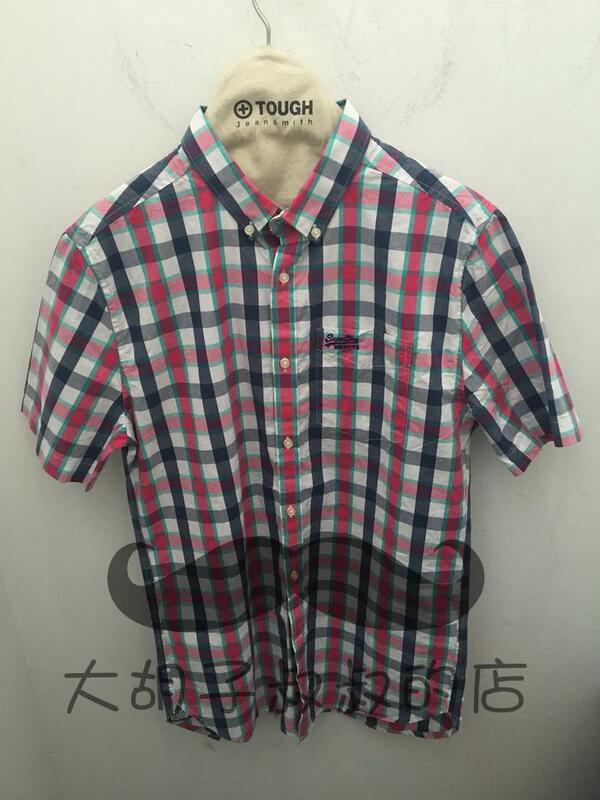 Shanghai Counter Genuine Superdry Fashionable Color Block Plaid Men's Short-Sleeved Shirt Lm20004 Original 790 Shanghai Counter Genuine Superdry Fashionable Color Block Plaid Men's Short-Sleeved Shirt Lm20004 Original 790